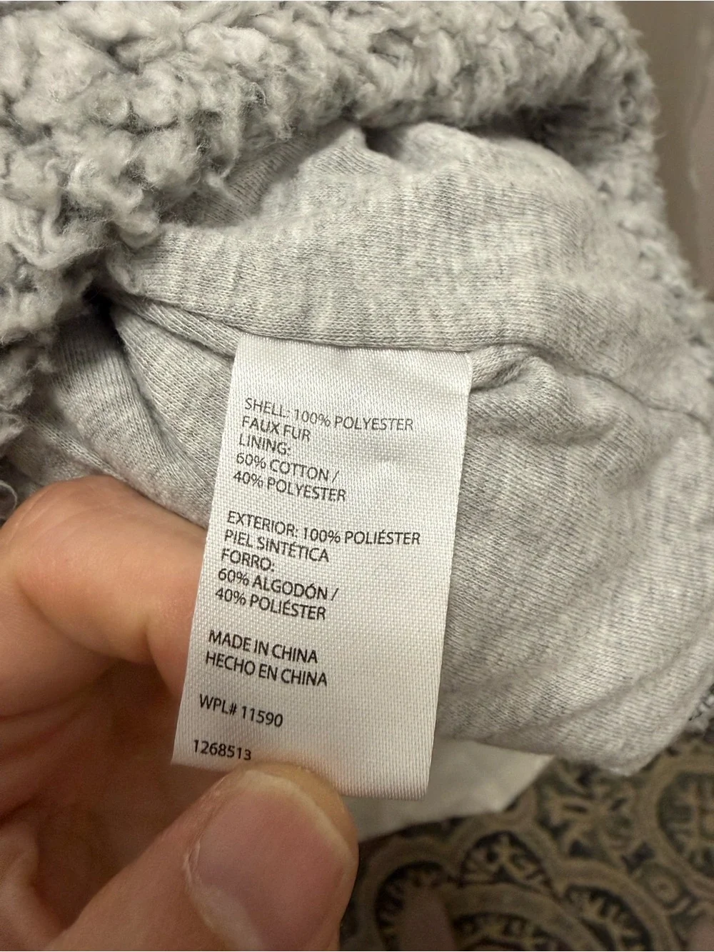 Weatherproof cozy sherpa
